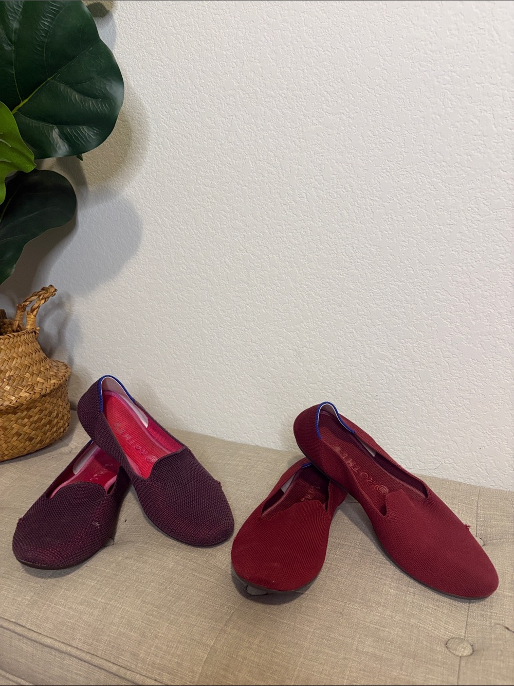 Set of 2 fair condition Rothy’s 10.5